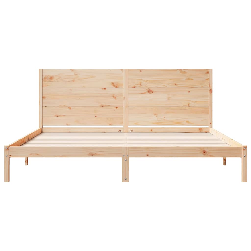 Extra Long Bed Frame Without Mattress Solid Wood