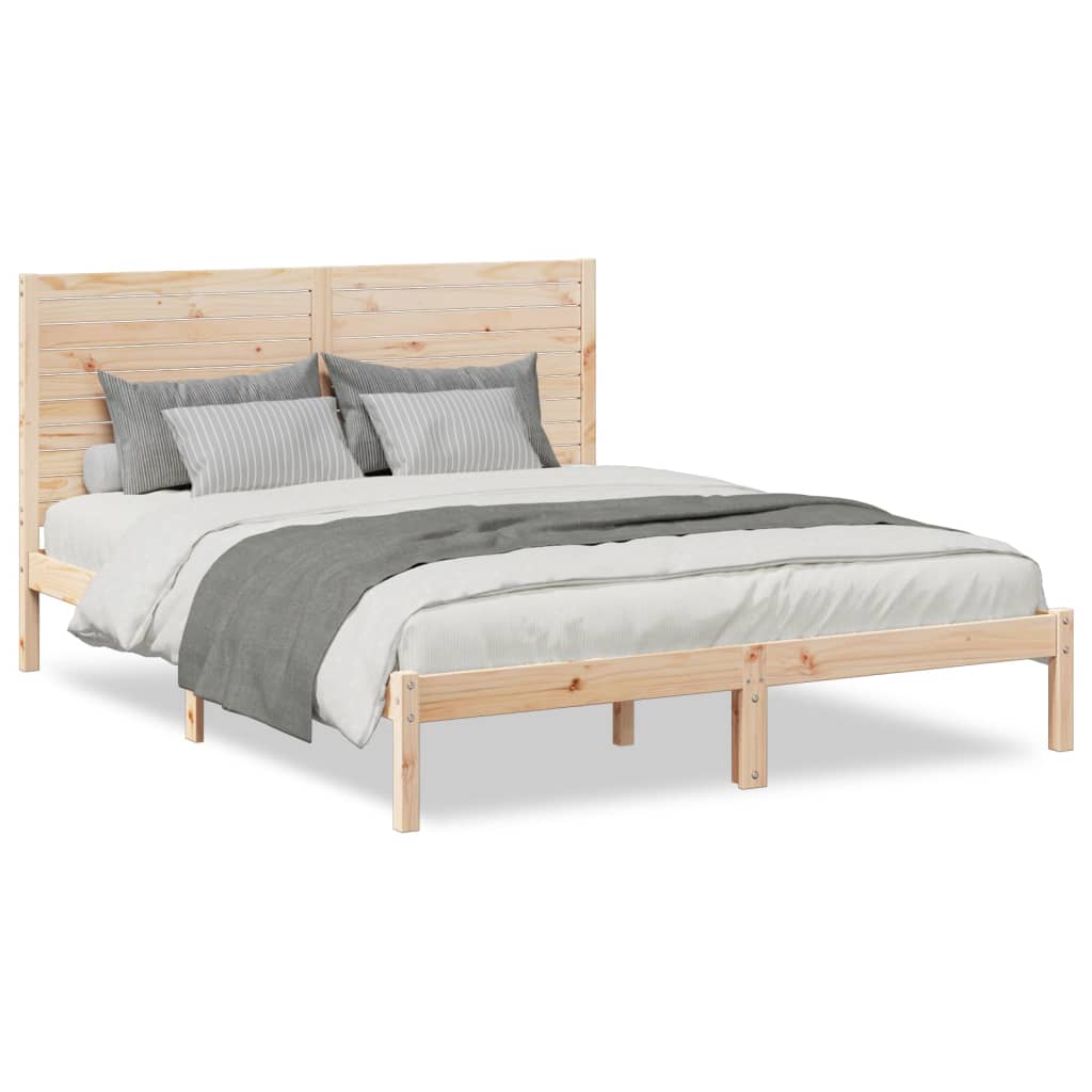 Extra Long Bed Frame Without Mattress Solid Wood