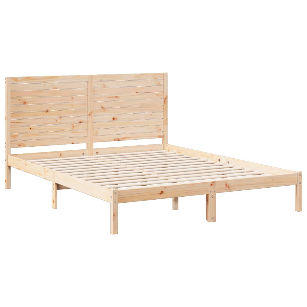 Extra Long Bed Frame Without Mattress Solid Wood