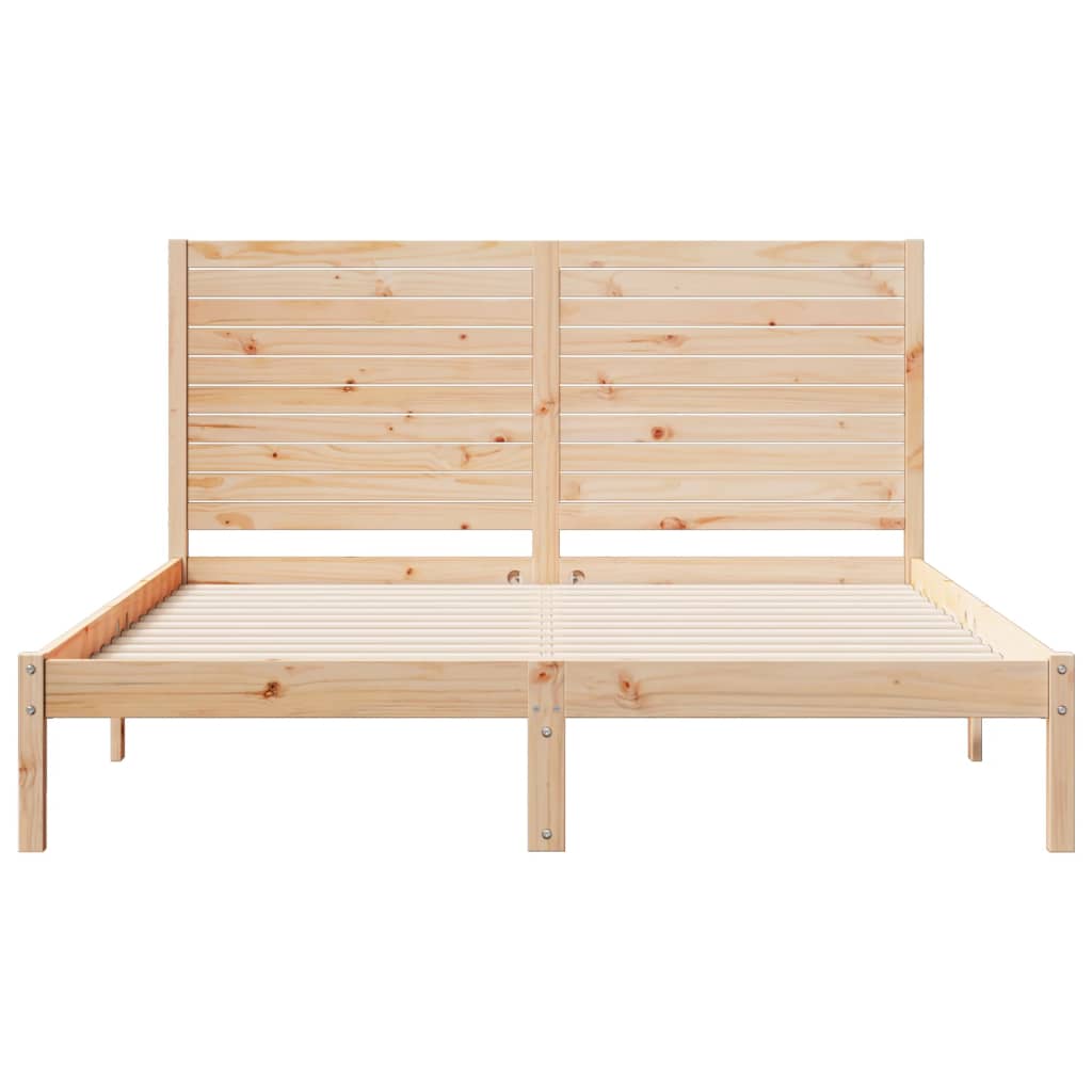 Extra Long Bed Frame Without Mattress Solid Wood