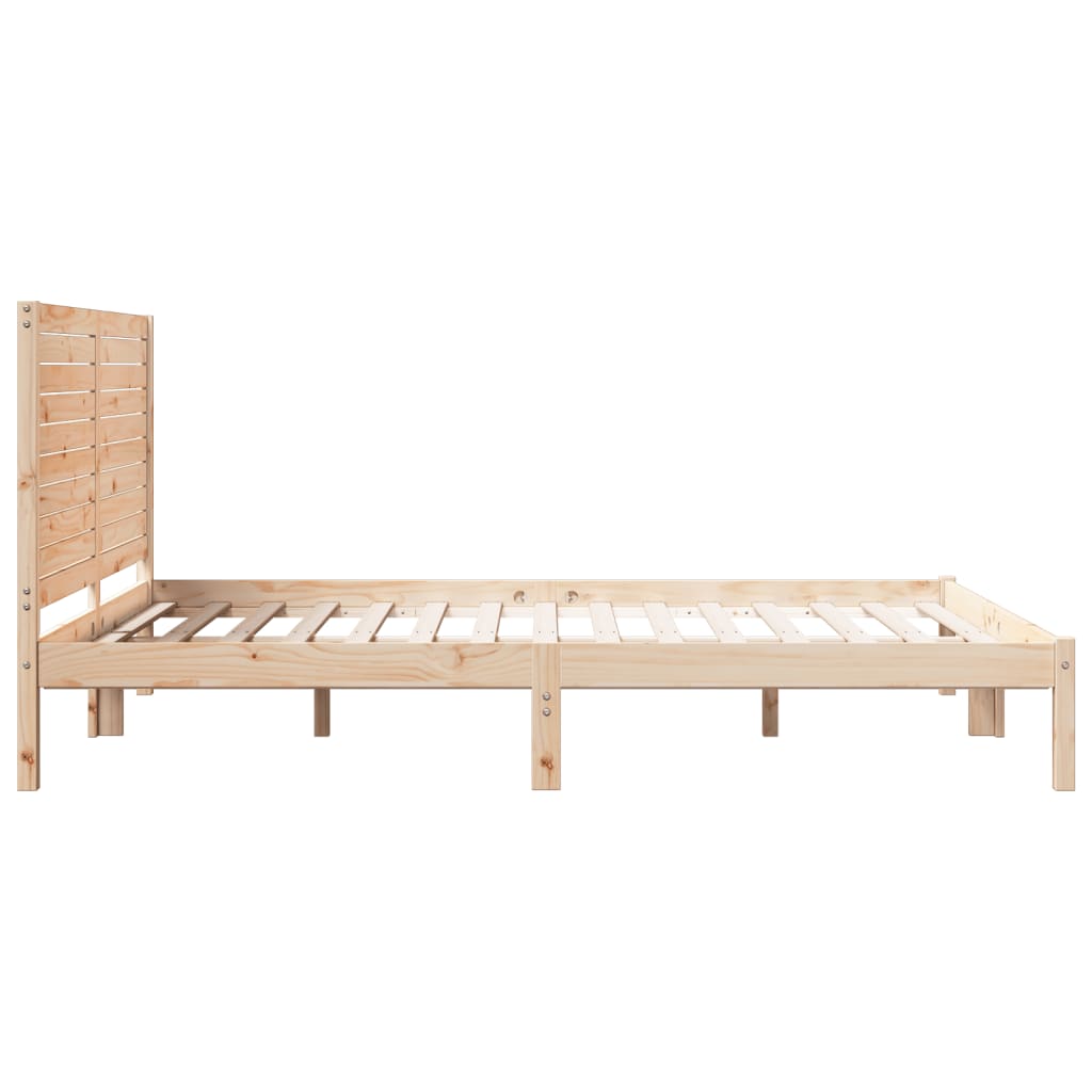 Extra Long Bed Frame Without Mattress Solid Wood