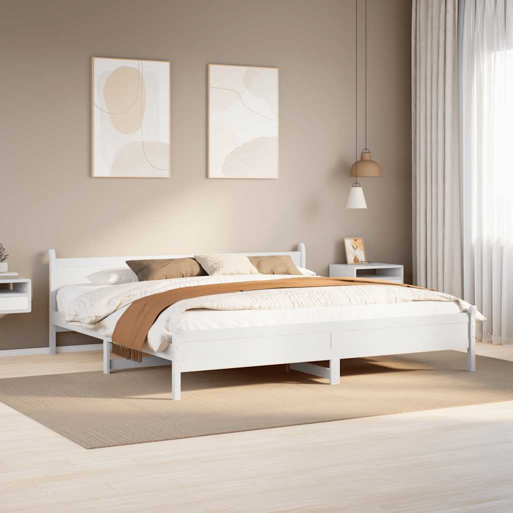 Bed Frame Without Mattress King Size Solid Wood Pine