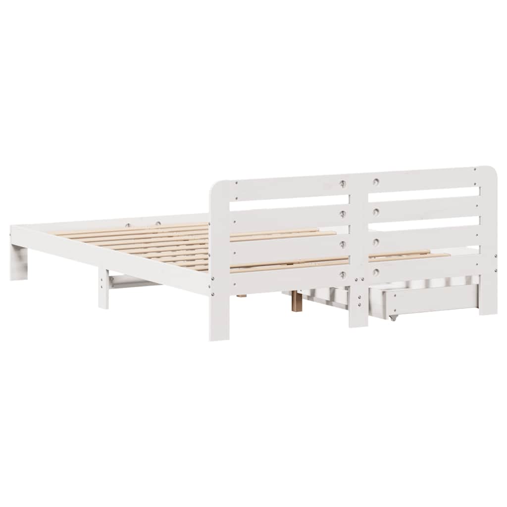 Bed Frame Without Mattress King Size Solid Wood Pine