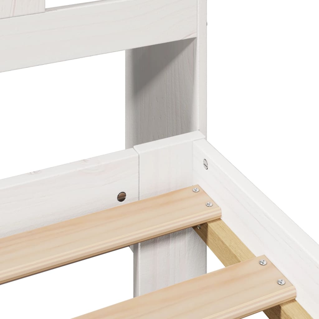 Bookcase Bed Without Mattress Super King Solid Wood Pine