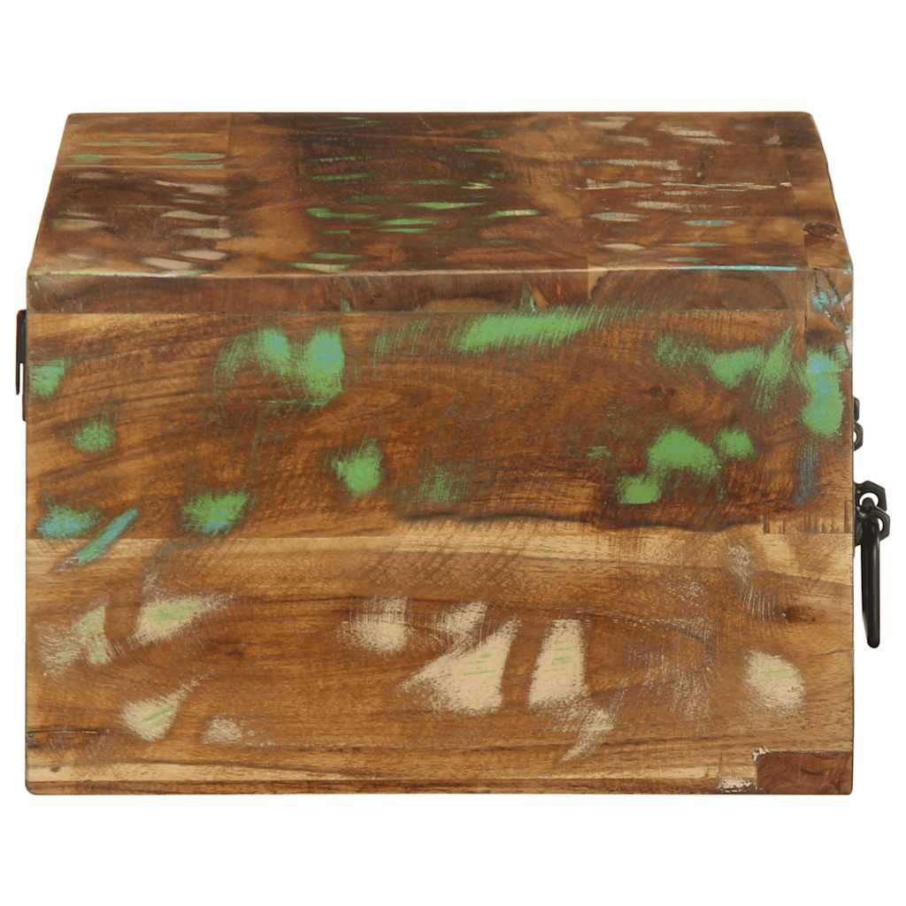 Media Storage Cabinet Wall-Mounted Tv Solid Wood Reclaimed Multicolour LED solid
