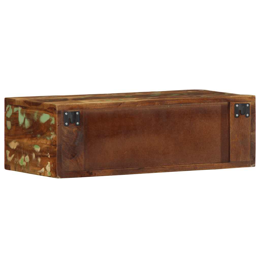 Media Storage Cabinet Wall-Mounted Tv Solid Wood Reclaimed Multicolour LED solid