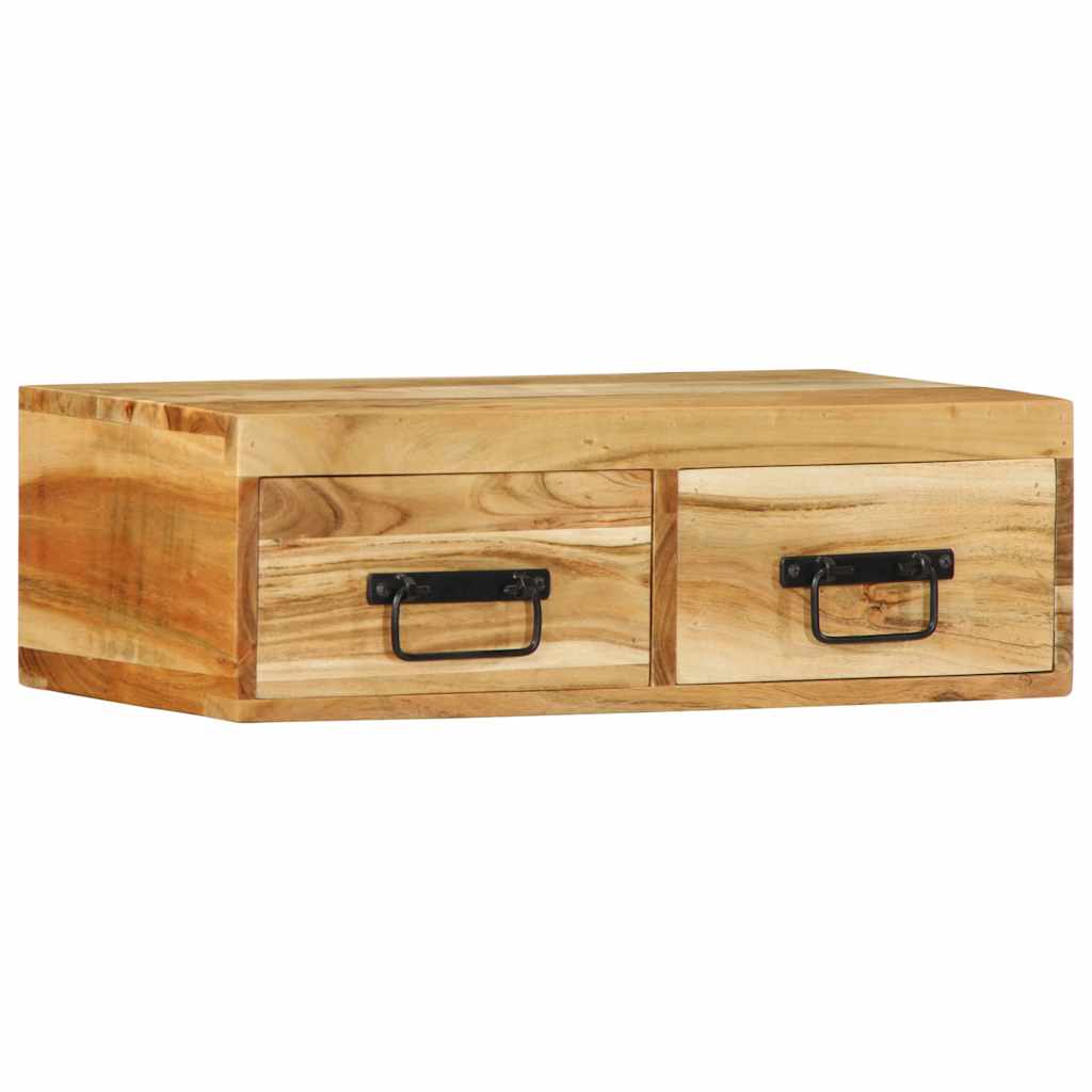 Media Storage Cabinet Wall-Mounted Tv Solid Wood Reclaimed Multicolour LED solid