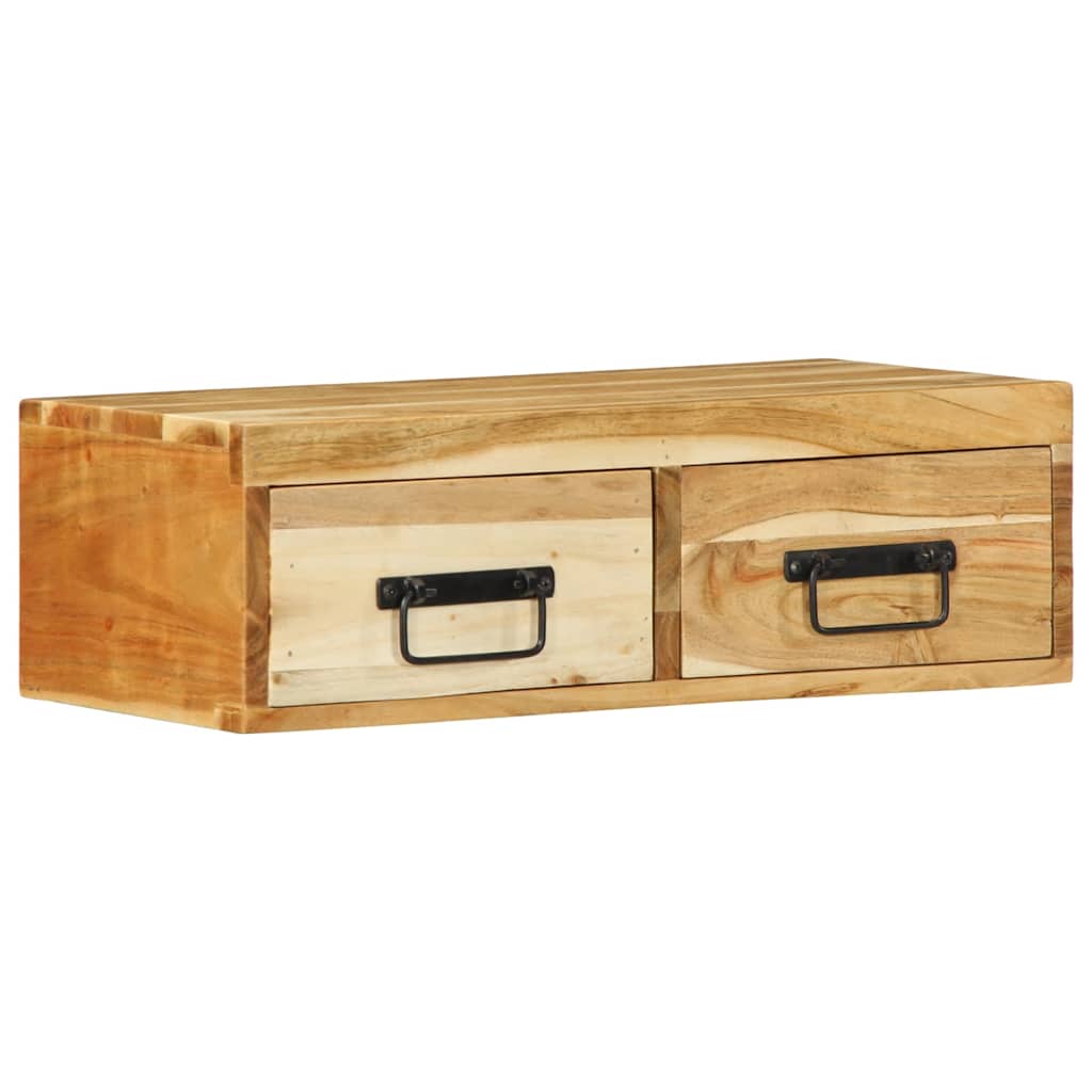 Media Storage Cabinet Wall-Mounted Tv Solid Wood Reclaimed Multicolour LED solid