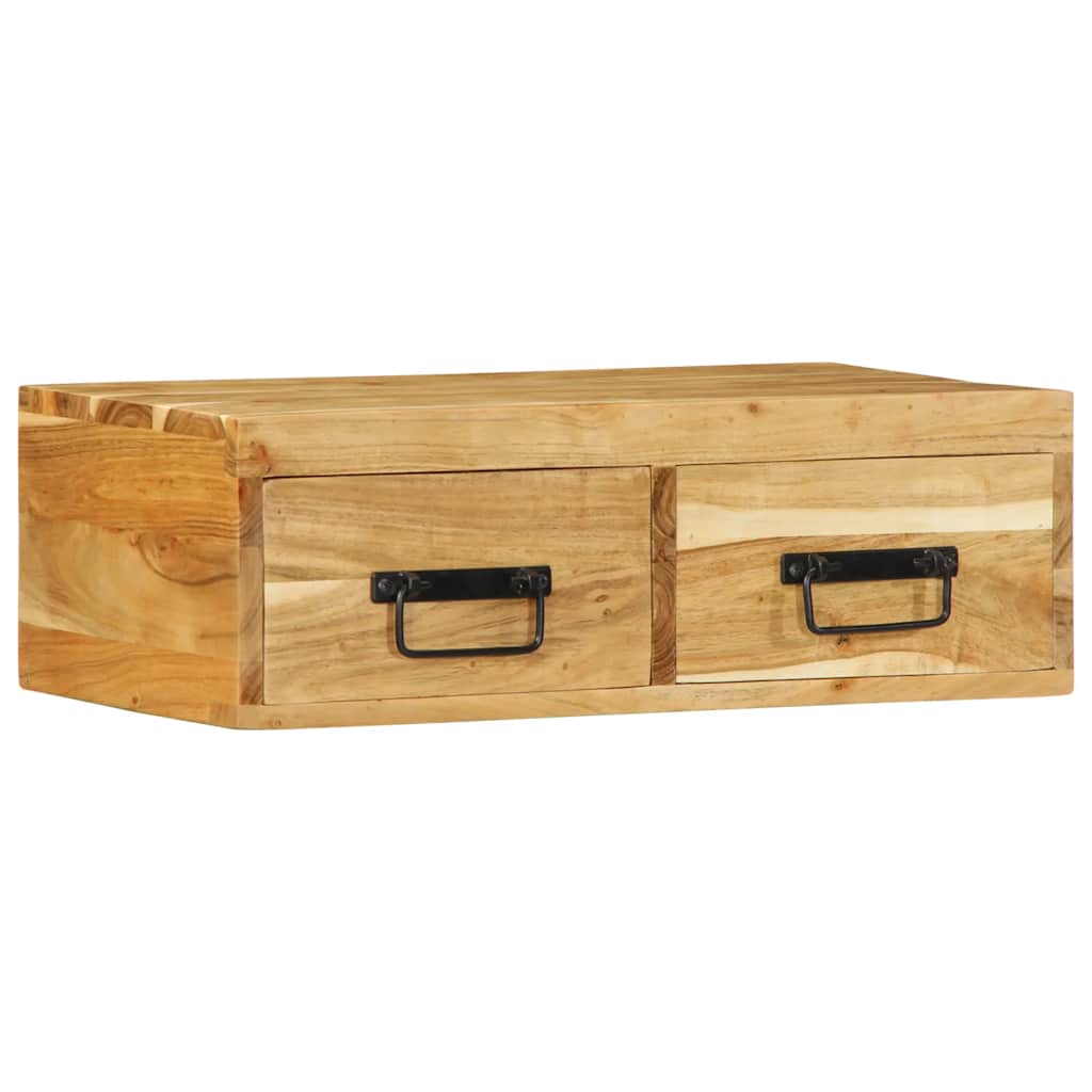 Media Storage Cabinet Wall-Mounted Tv Solid Wood Reclaimed Multicolour LED solid