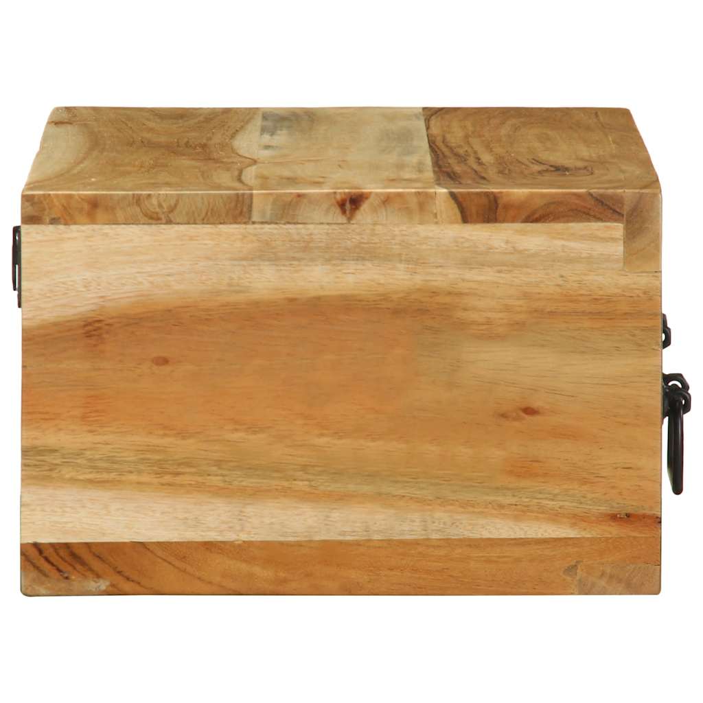 Media Storage Cabinet Wall-Mounted Tv Solid Wood Reclaimed Multicolour LED solid