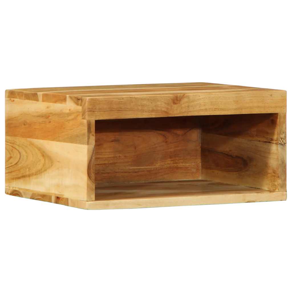 Wall-Mounted Tv Cabinets 2 Pcs Solid Wood Acacia