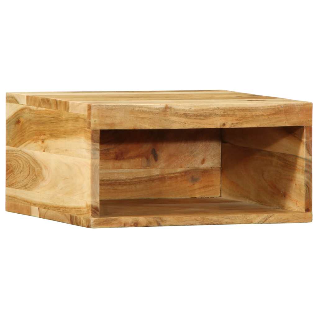 Wall-Mounted Tv Cabinets 2 Pcs Solid Wood Acacia