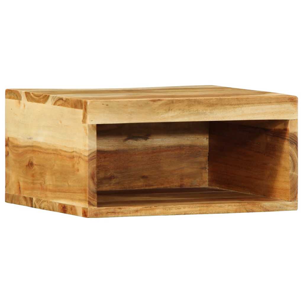 Wall-Mounted Tv Cabinets 2 Pcs Solid Wood Acacia