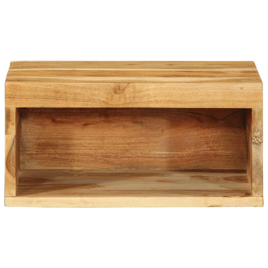 Wall-Mounted Tv Cabinets 2 Pcs Solid Wood Acacia