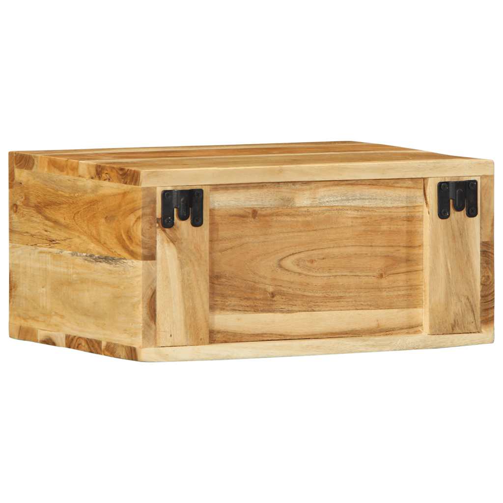 Wall-Mounted Tv Cabinets 2 Pcs Solid Wood Acacia