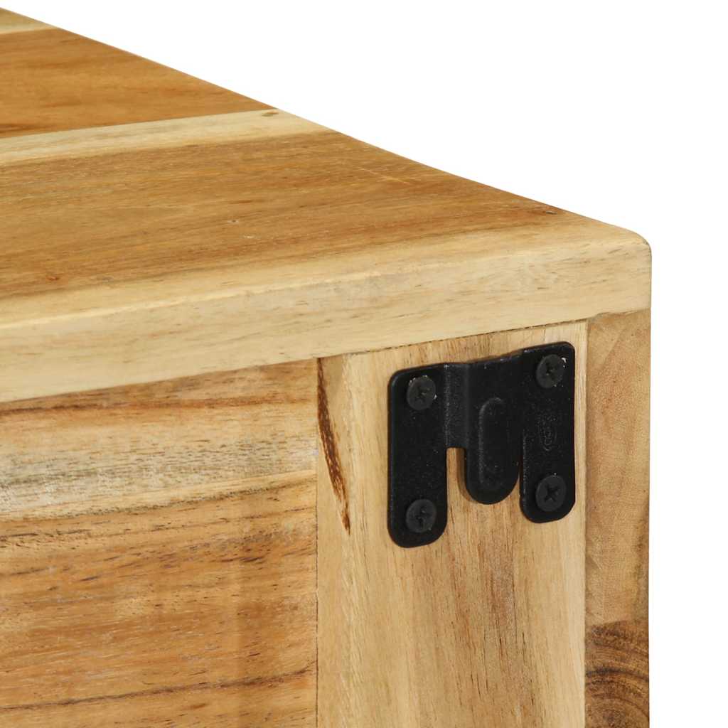 Wall-Mounted Tv Cabinets 2 Pcs Solid Wood Acacia