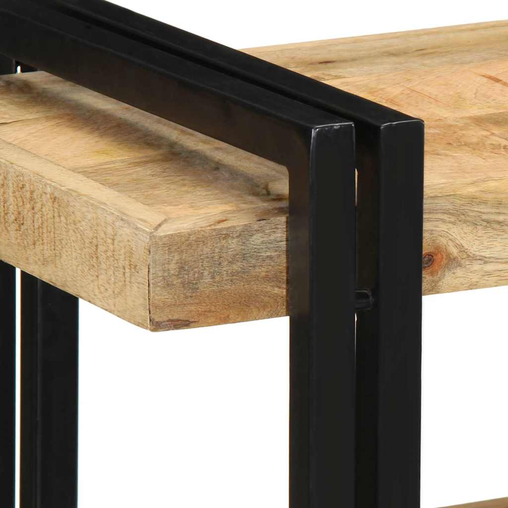 Wall Shelf Solid Rough Wood Mango
