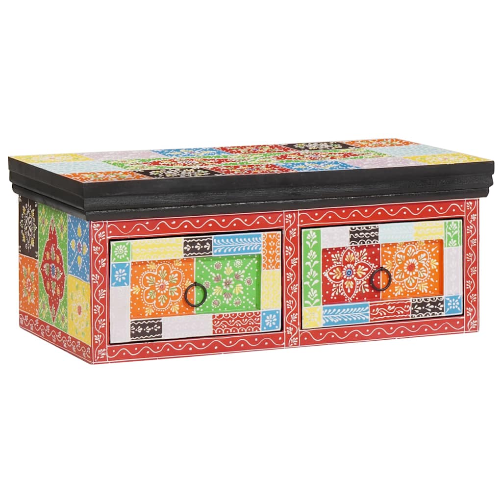Tv Cabinet Multicolour Solid Mango Wood