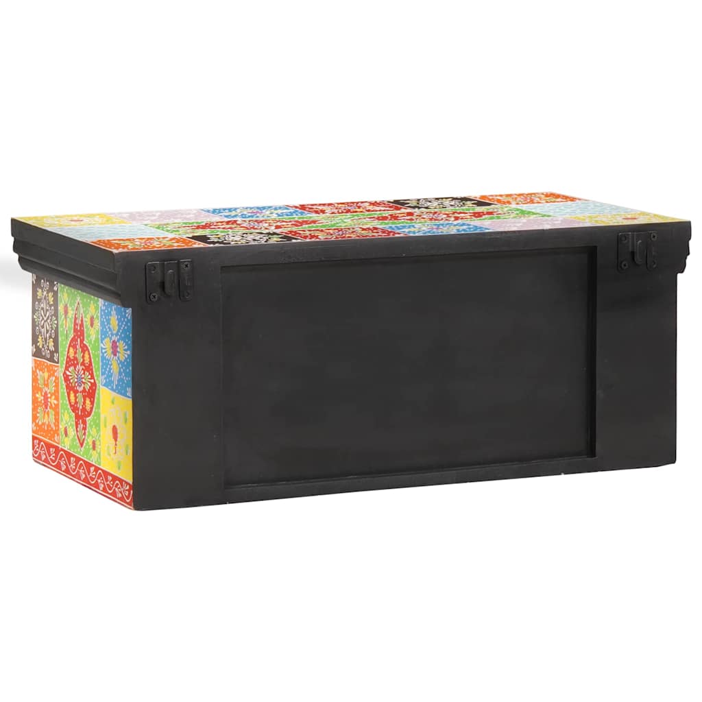 Tv Cabinet Multicolour Solid Mango Wood