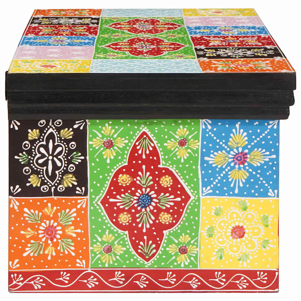 Tv Cabinet Multicolour Solid Mango Wood