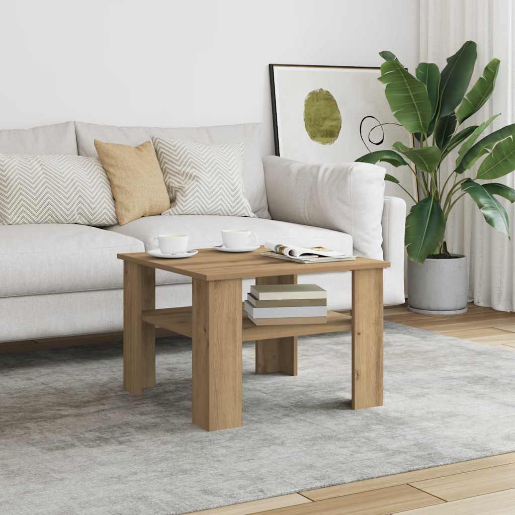 Coffee Table 60X60X42 Cm Engineered Wood