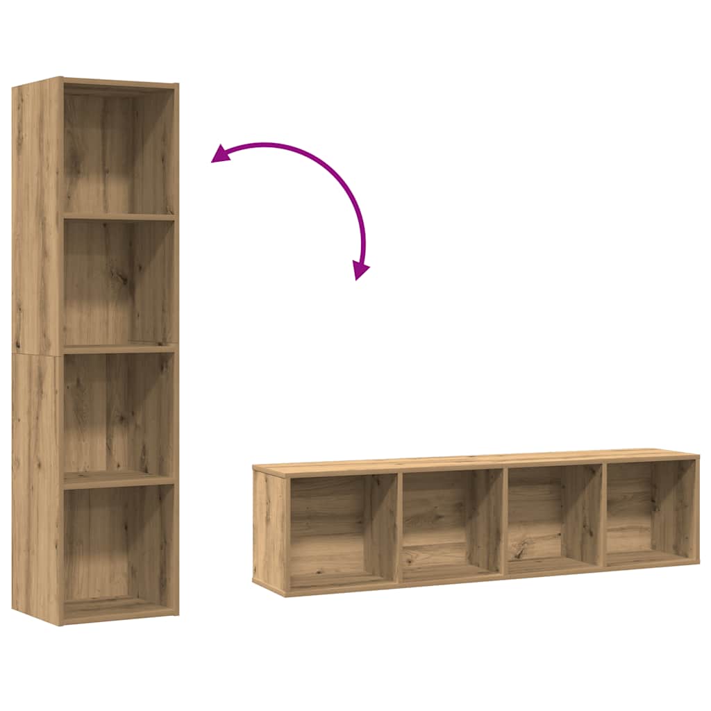 Book Cabinet/Tv Cabinet 36X30X143Cm Engineered Wood