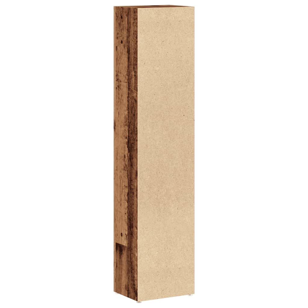 Cd Cabinets 2 Pcs 21X16X93.5 Cm Engineered Wood