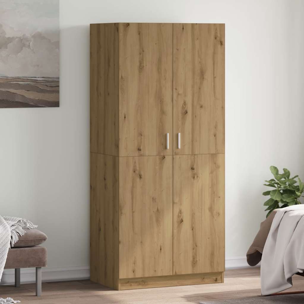 Wardrobe 90X50X200 Cm Engineered Wood