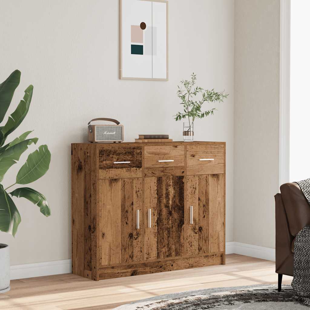 Sideboard 91X28X75 Cm Engineered Wood