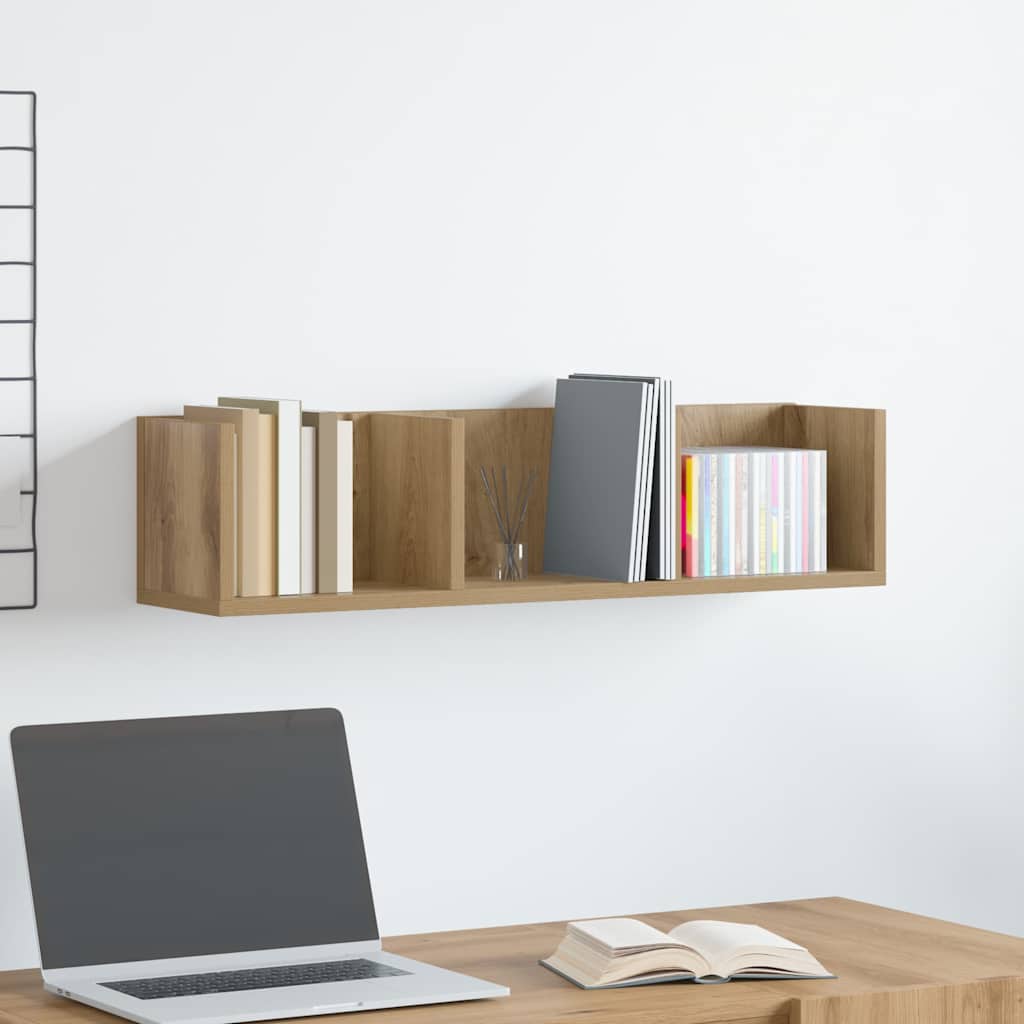 Cd Wall Shelf 75X18X18 Cm Engineered Wood