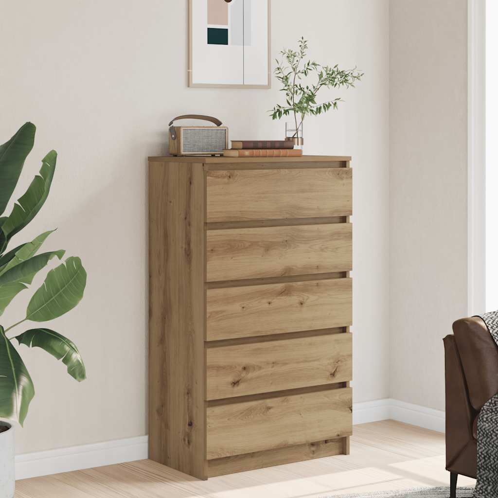 Drawer Cabinet 60X36X103 Cm Engineered Wood