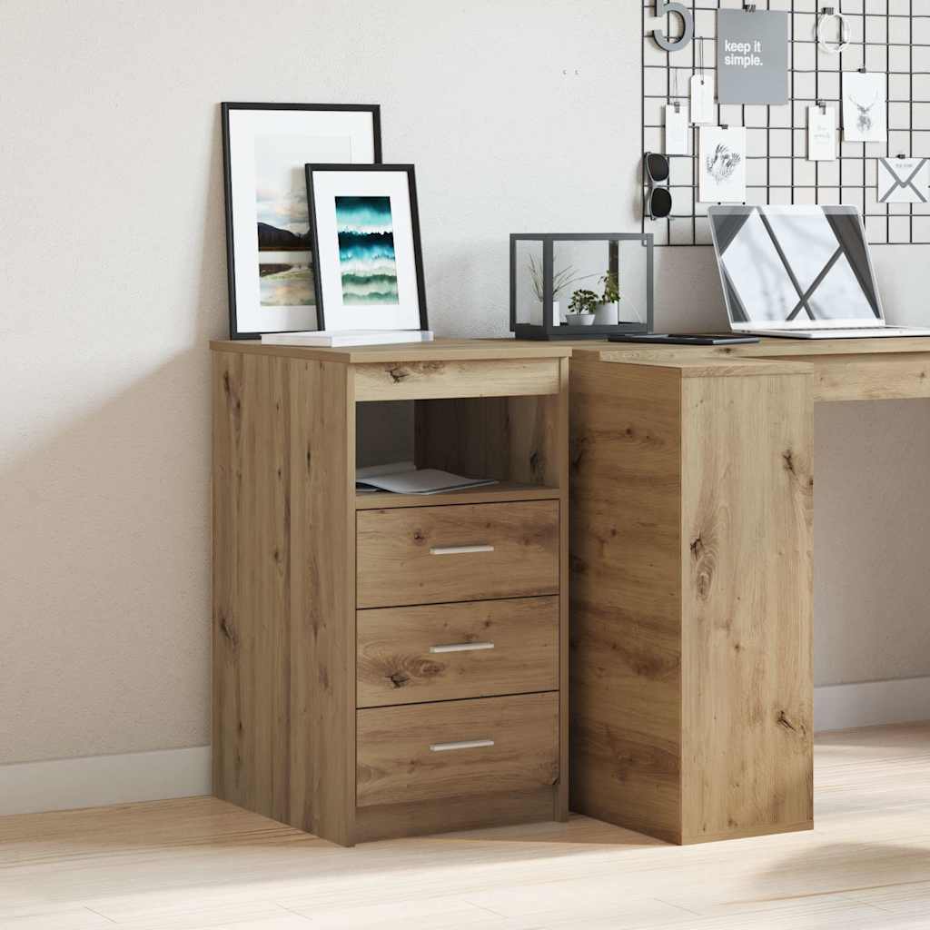 Drawer Cabinet 40X50X76 Cm Engineered Wood