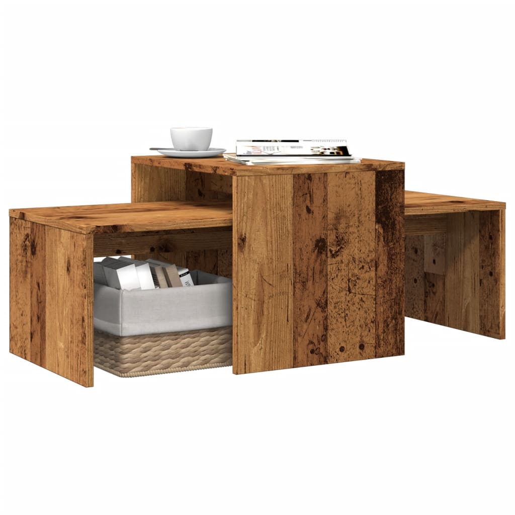 Coffee Table Set 100X48X40 Cm Engineered Wood