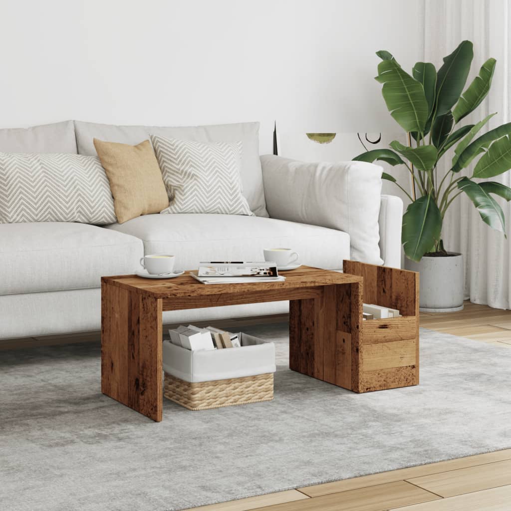Coffee Table Artisian Oak 90X45X35 Cm Engineered Wood