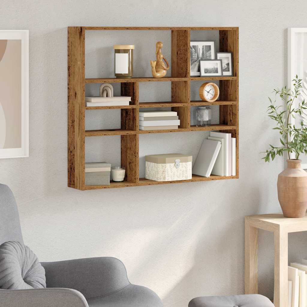 Wall Shelf 90X16X78 Cm Engineered Wood