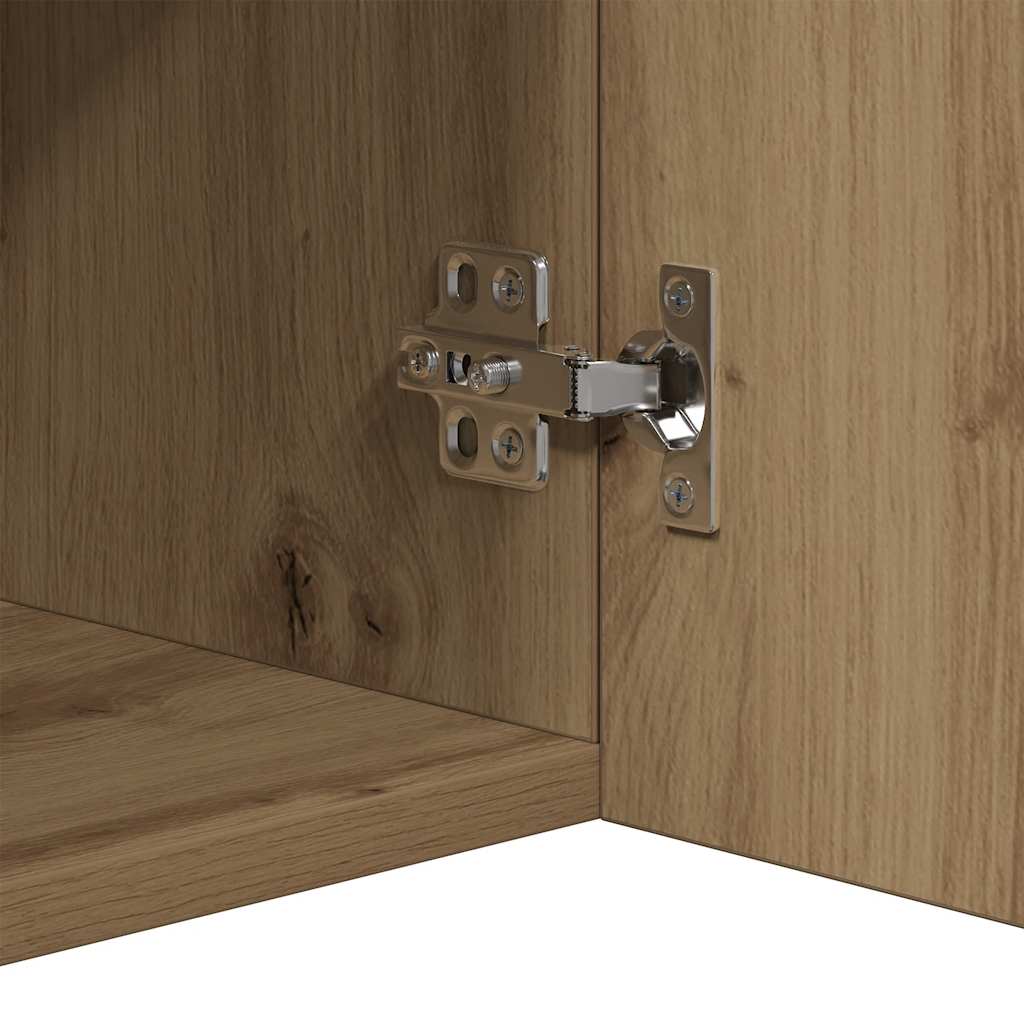Sideboard With Led Lights Engineered Wood