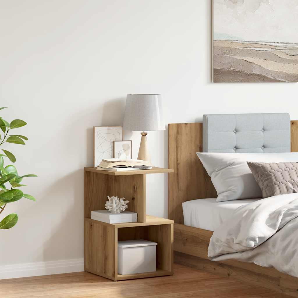 Bedside Cabinet 35X35X55 Cm Engineered Wood