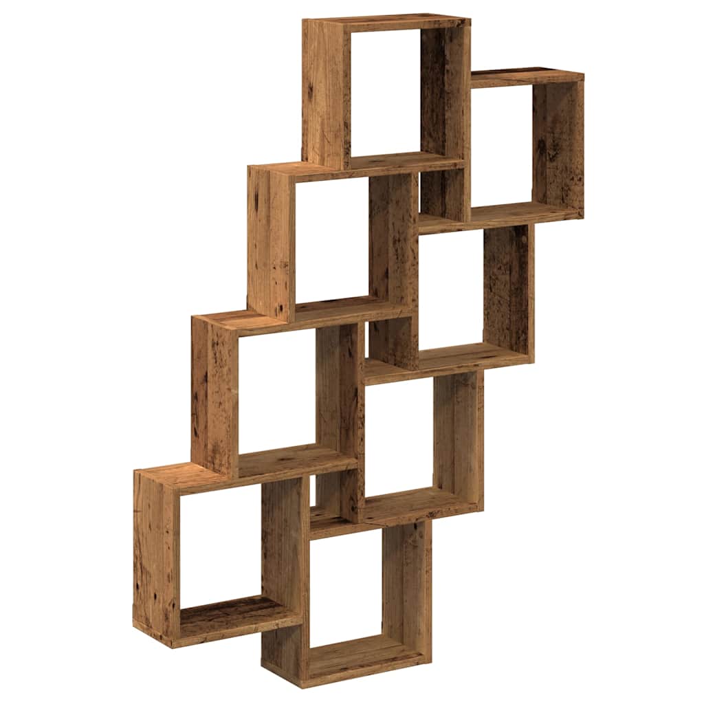 Wall Cube Shelf 90X15X119.5 Cm Engineered Wood