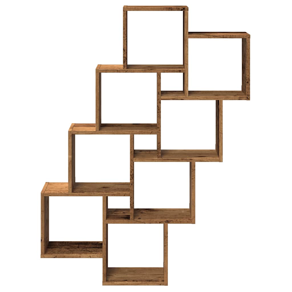 Wall Cube Shelf 90X15X119.5 Cm Engineered Wood