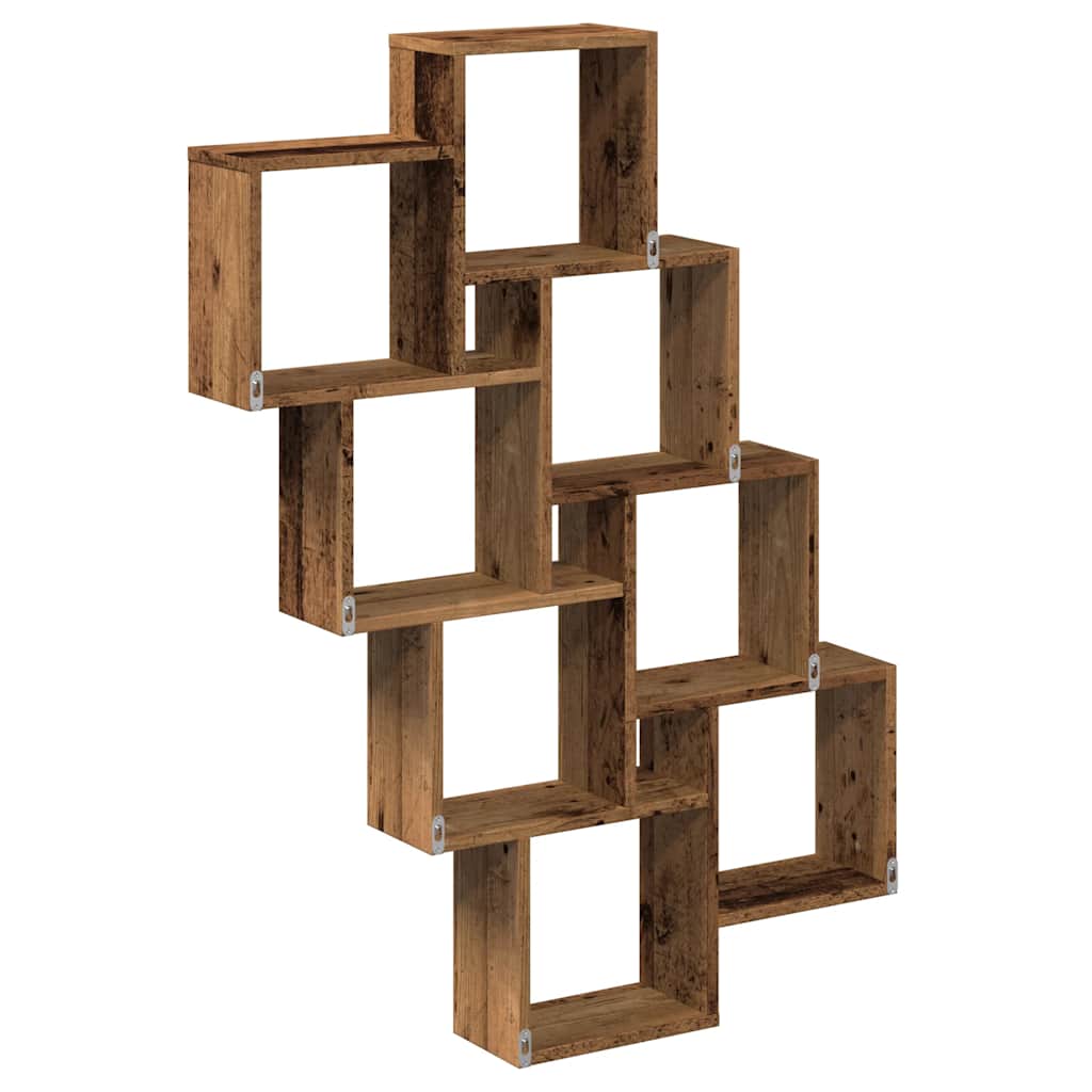 Wall Cube Shelf 90X15X119.5 Cm Engineered Wood