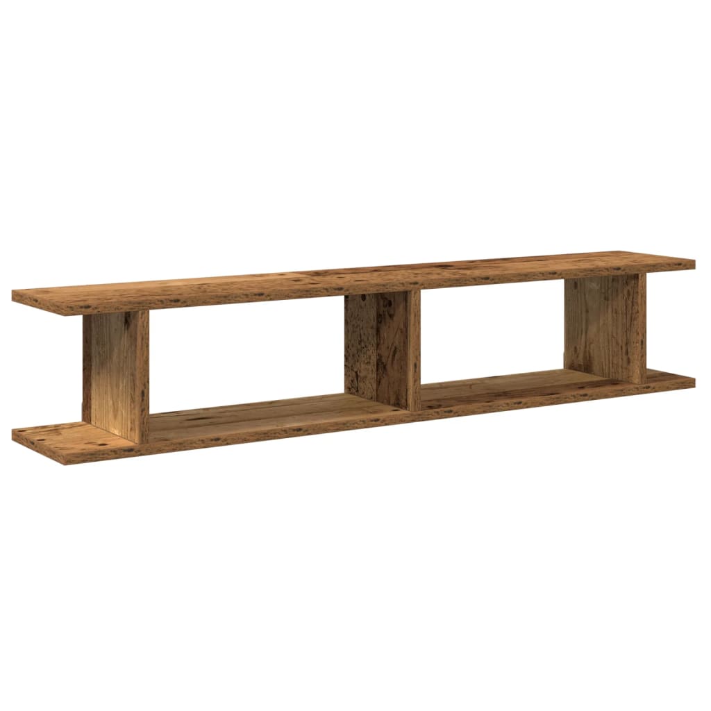 Wall Shelves 2 Pcs Engineered Wood