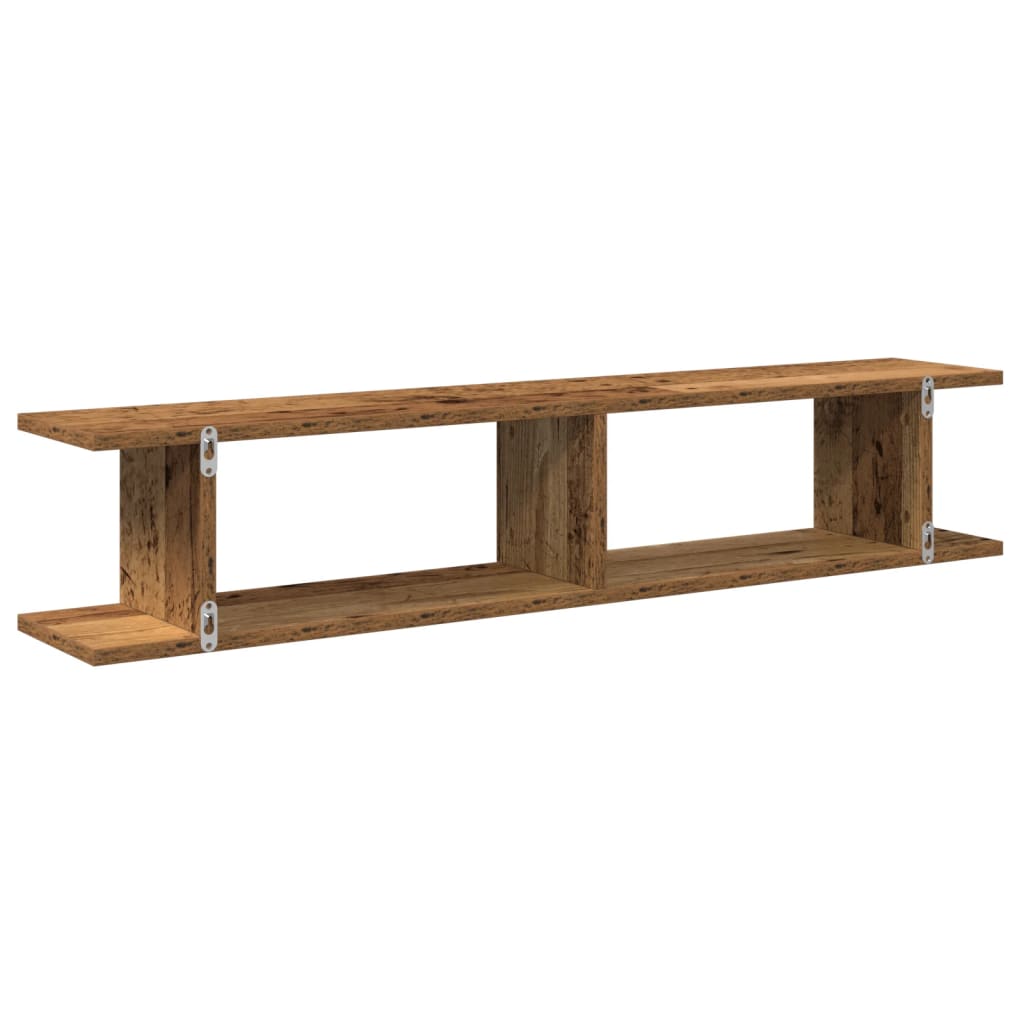 Wall Shelves 2 Pcs Engineered Wood
