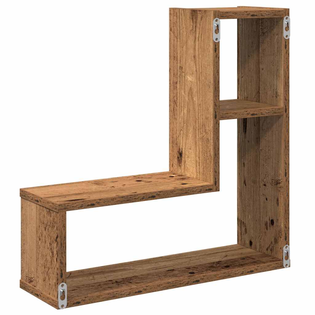 Wall Cube Shelves 2 Pcs 50X15X50 Cm Engineered Wood