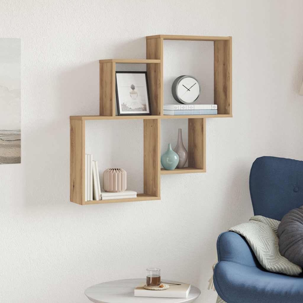 Wall Shelf 80X15X78.5 Cm Engineered Wood