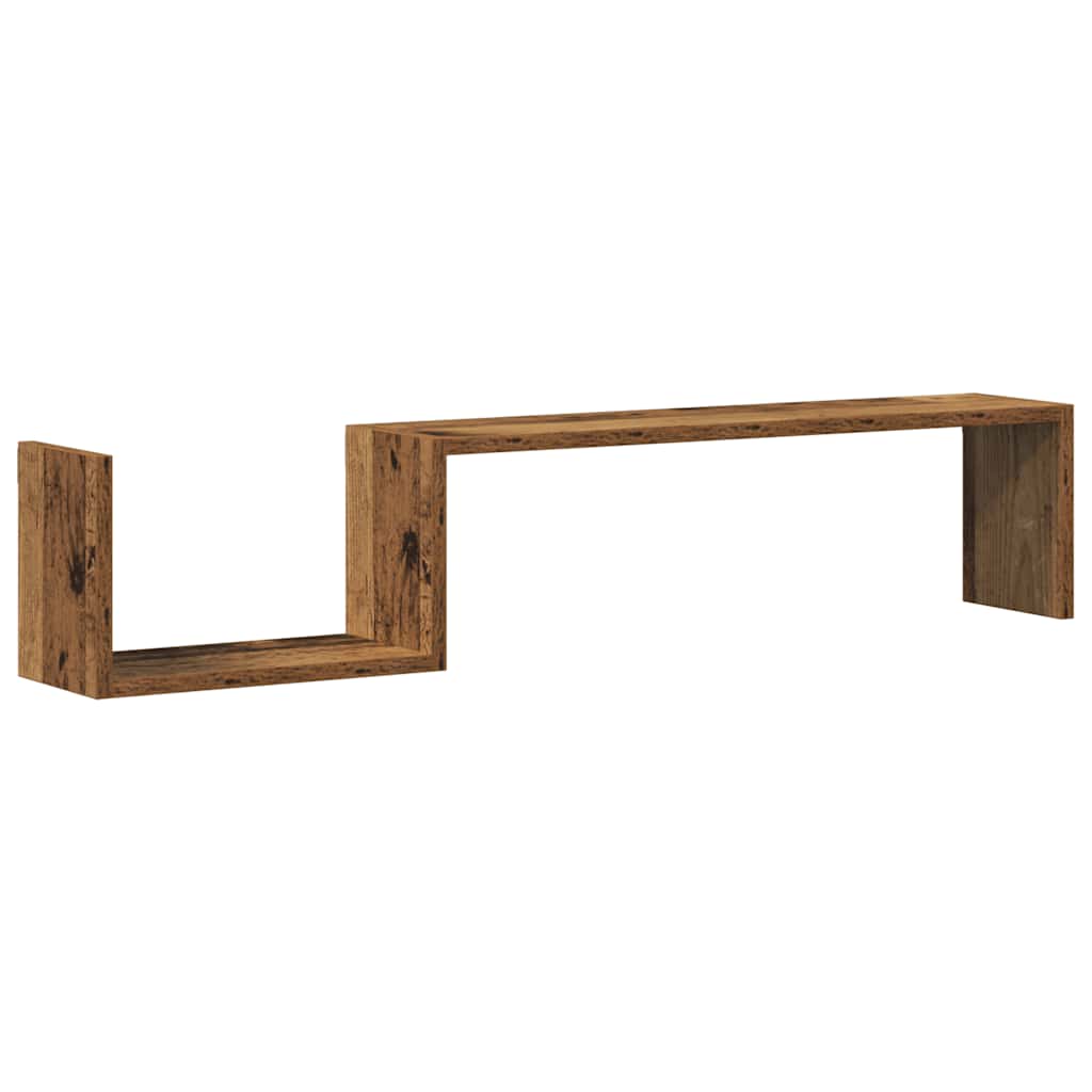 Wall Shelves 2 Pcs 100X15X20 Cm Engineered Wood