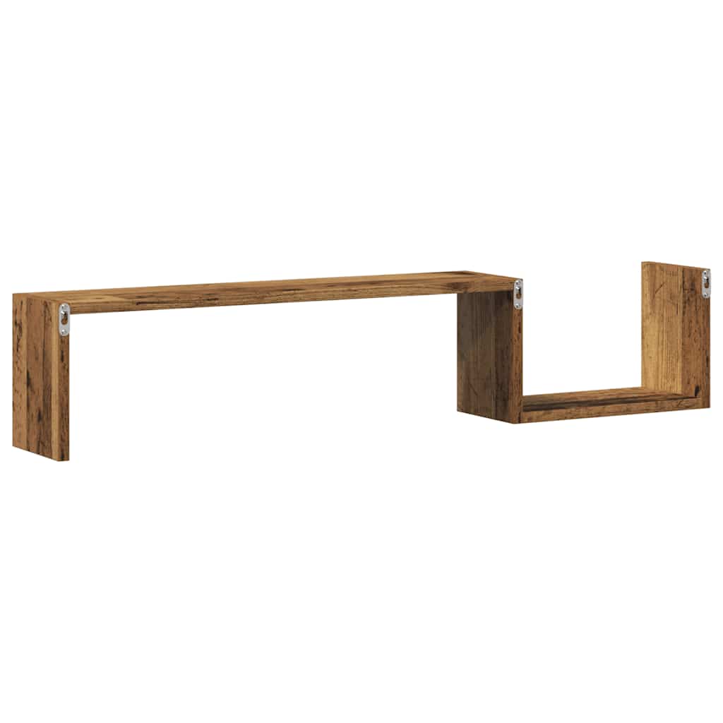 Wall Shelves 2 Pcs 100X15X20 Cm Engineered Wood