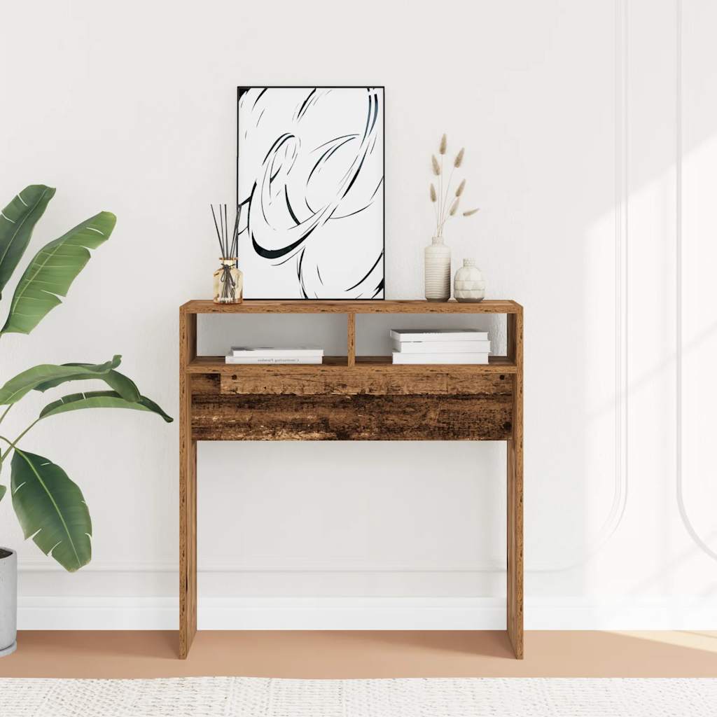 Console Table 78X30X80 Cm Engineered Wood