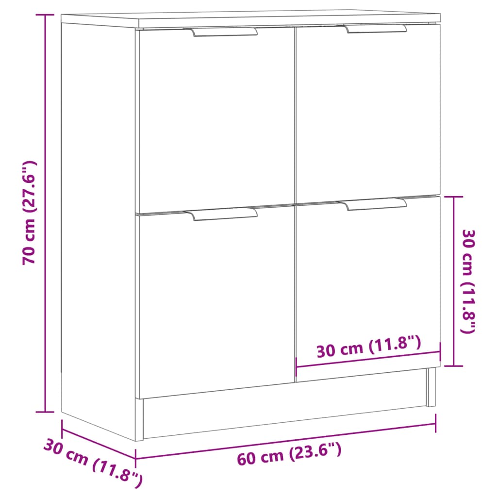Sideboard 60X30X70 Cm Engineered Wood