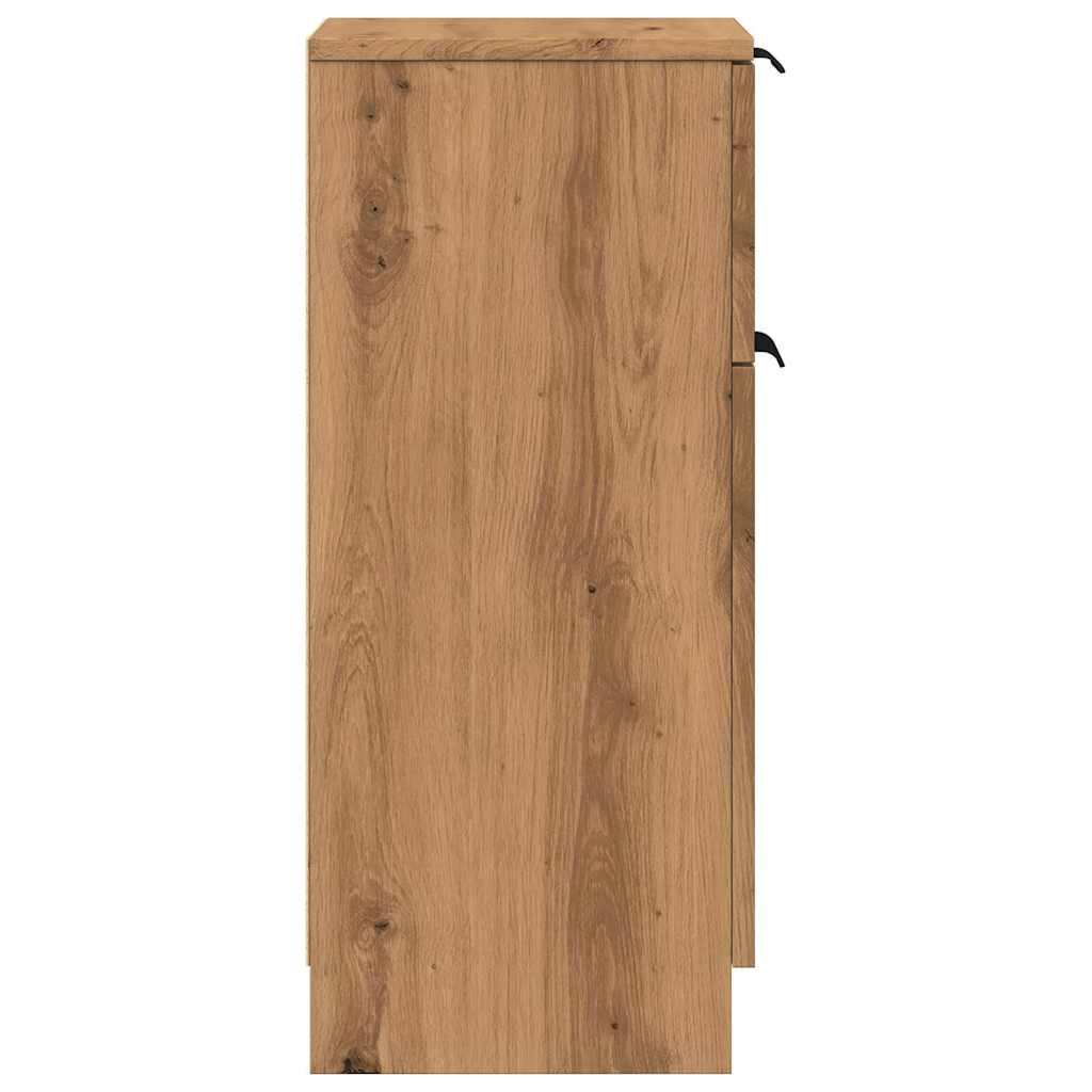 Sideboards 2 Pcs 30X30X70 Cm Engineered Wood