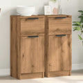 Sideboards 2 Pcs 30X30X70 Cm Engineered Wood
